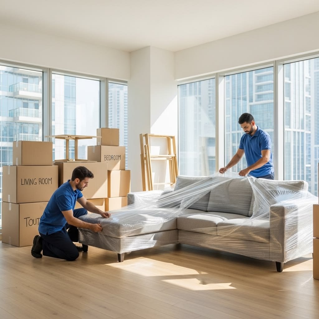 فريق عمل شركة الأوائل لنقل العفش